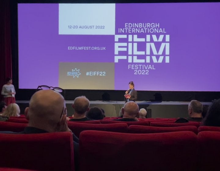 A Q&A session at Edinburgh Film Festival 